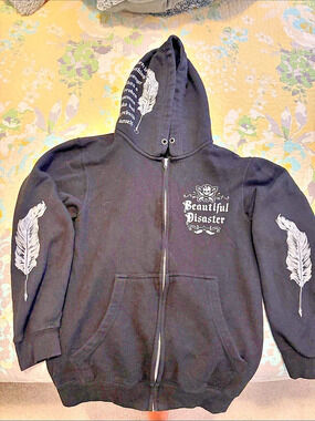 Beautiful Disaster You Don't Know My Story Zip Hoodie Black